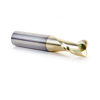 Picture of 46047 Solid Carbide Up-Cut Spiral 1/2 Dia x 3/4 x 1/2 Shank x 3 Inch Long Composite, Fiberglass & Phenolic Cutting ZrN Coated Router Bit
