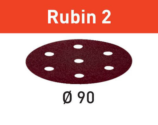 Picture of Abrasive sheet Rubin 2 STF D90/6 P80 RU2/50